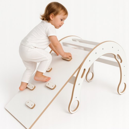 Bujak-dla-dzieci-Montessori-Poduszka-Zjezdzalnia-Scianka-3w1-Stan-opakowania-oryginalne